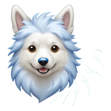 dog with electric lightning waves sticker