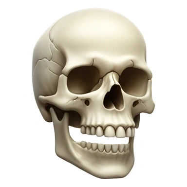 skull mewing sticker