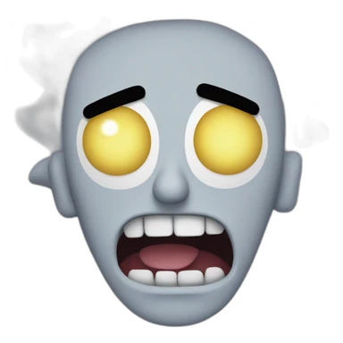 Rick from Rick and Morty angry  sticker