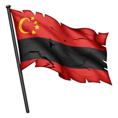 Anarchy red and black sticker