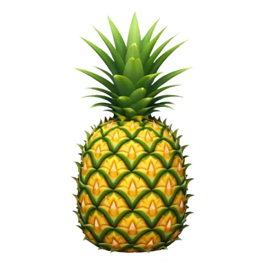 Pineapple with flowers sticker