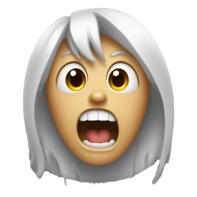 screaming crying sticker