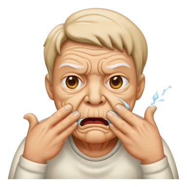 Spitting in disgust  sticker