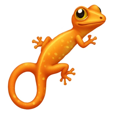 orange gecko sticker