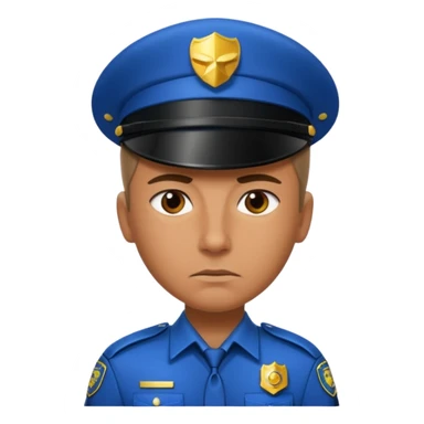futuristic cop sticker