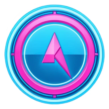 neon cyberpunk-themed icon representing endurance sticker