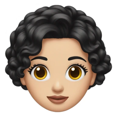 katy perry black hair sticker