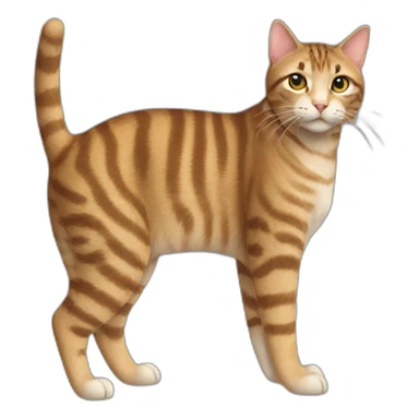 Tabby Cat Full Body sticker