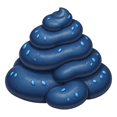 Dark blue poop sticker