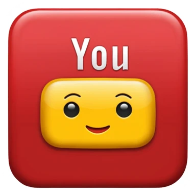 placa do youtube vermelho sticker