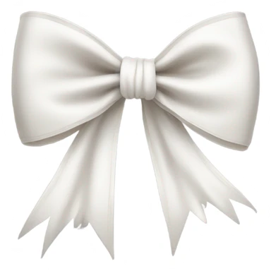 Aesthetic white bow sticker