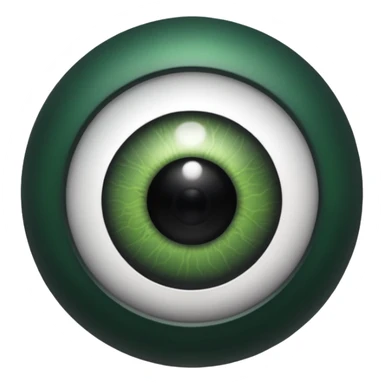 Rrd black and green eye ball  photo sticker