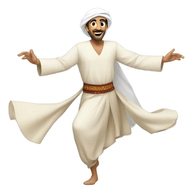 An Arab dancing  sticker