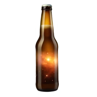 Beer full of galaxy nebula sticker