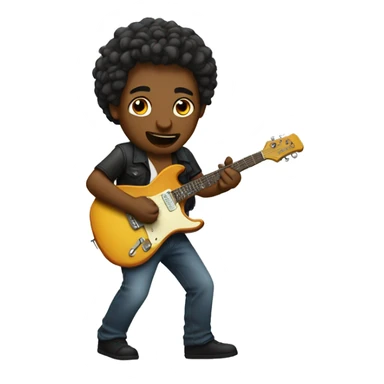 The guitar player sticker