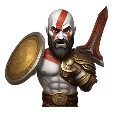 kratos god of war sticker