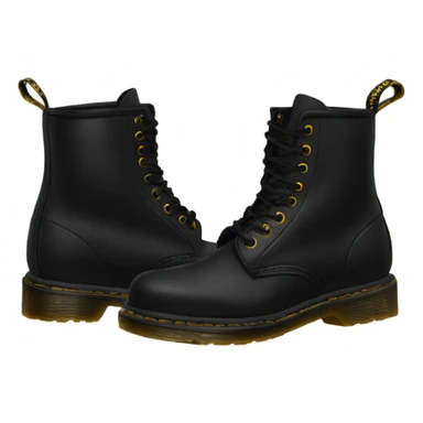Black Doc Martens sticker