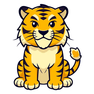 Sabertooth tiger sticker