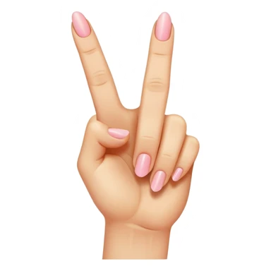 tongue out middle finger with acrylic nail on up sticker