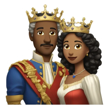 King and Queen of France sticker