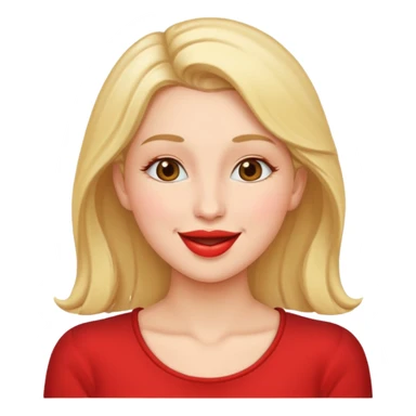 Woman kissing the air  sticker