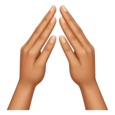 Only both hands doing a triangle gesture, no face sticker