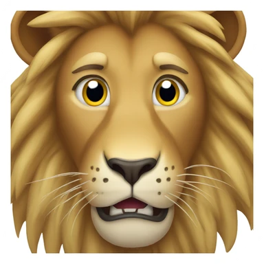 Lion in shocked  sticker