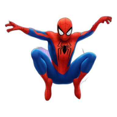 spider man on the web sticker