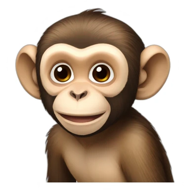 Capuchin monkey sticker