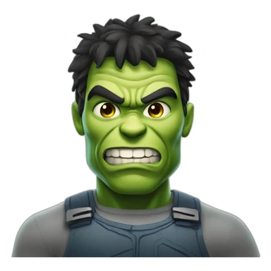 smirk hulk sticker