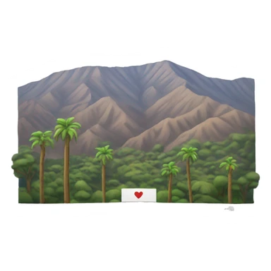 Hollywood sign with clear background and mountain sticker