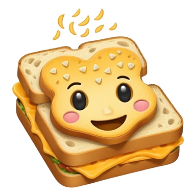 Cute shit sandwich sticker