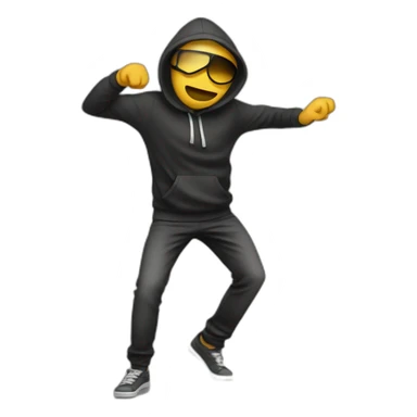 personne qui fait un dab sticker