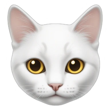 white_cat_hazy sticker