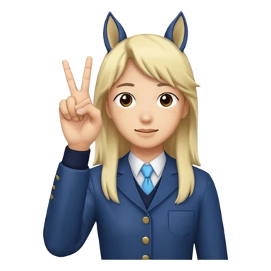 Horse hand sigh in naruto sticker