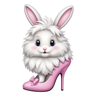 Easter bunny with high heels ￼ sticker