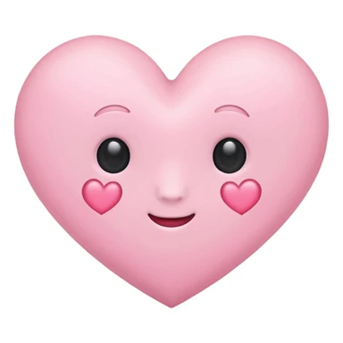 Pink pastel heart sticker