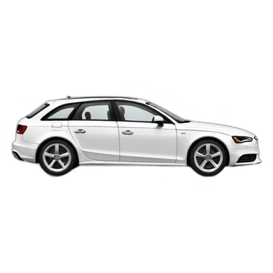 audi a4 blanche sticker