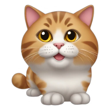 Cat big feet sticker