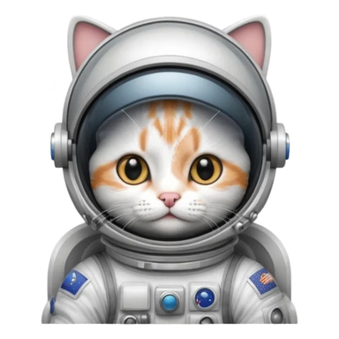 Cat astronaut sticker