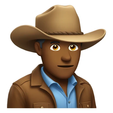 Shrink with cowboy hat  sticker