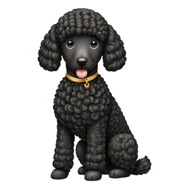 Standard poodle sticker