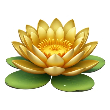 Golden waterlily sticker
