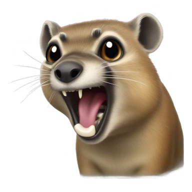 Screaming hyrax sticker