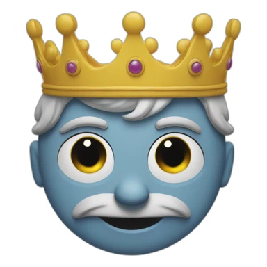 Omer simson avec une couronne sur la tete sticker