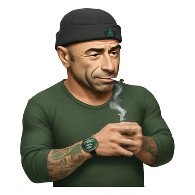 Joe Rogan smoking pot sticker