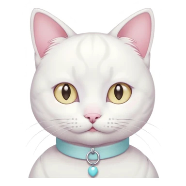  harajuku pastel yume kawaii japanese white cat sticker