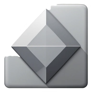 rhombus icon grey sticker