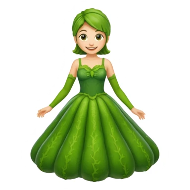 zucchini woman sticker