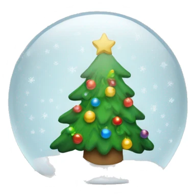 Christmas snowglobe sticker